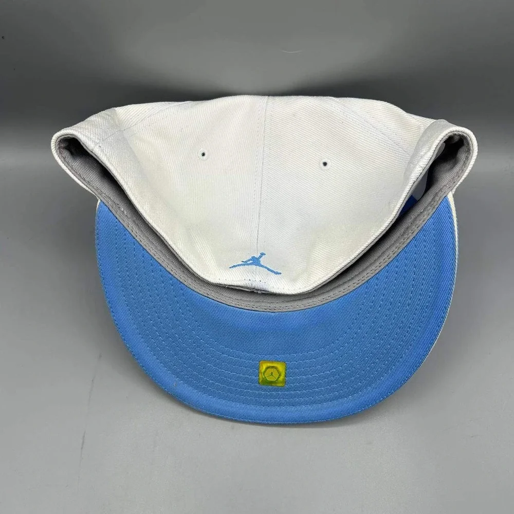Air Jordan‎ Hat Men 7 1/8 Blue White Jumpman Fitted Cap Cotton